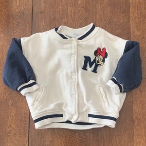 Zara Kids White and Navy Jacket